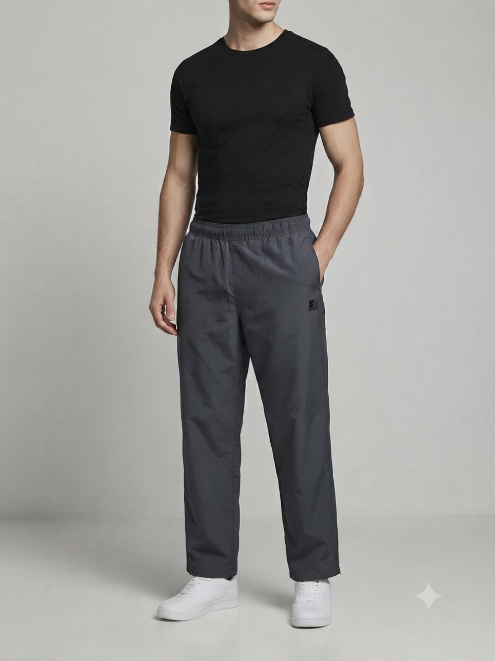 Starter Men's Gray Athletic Track Pants Woven Pant Size 2XL